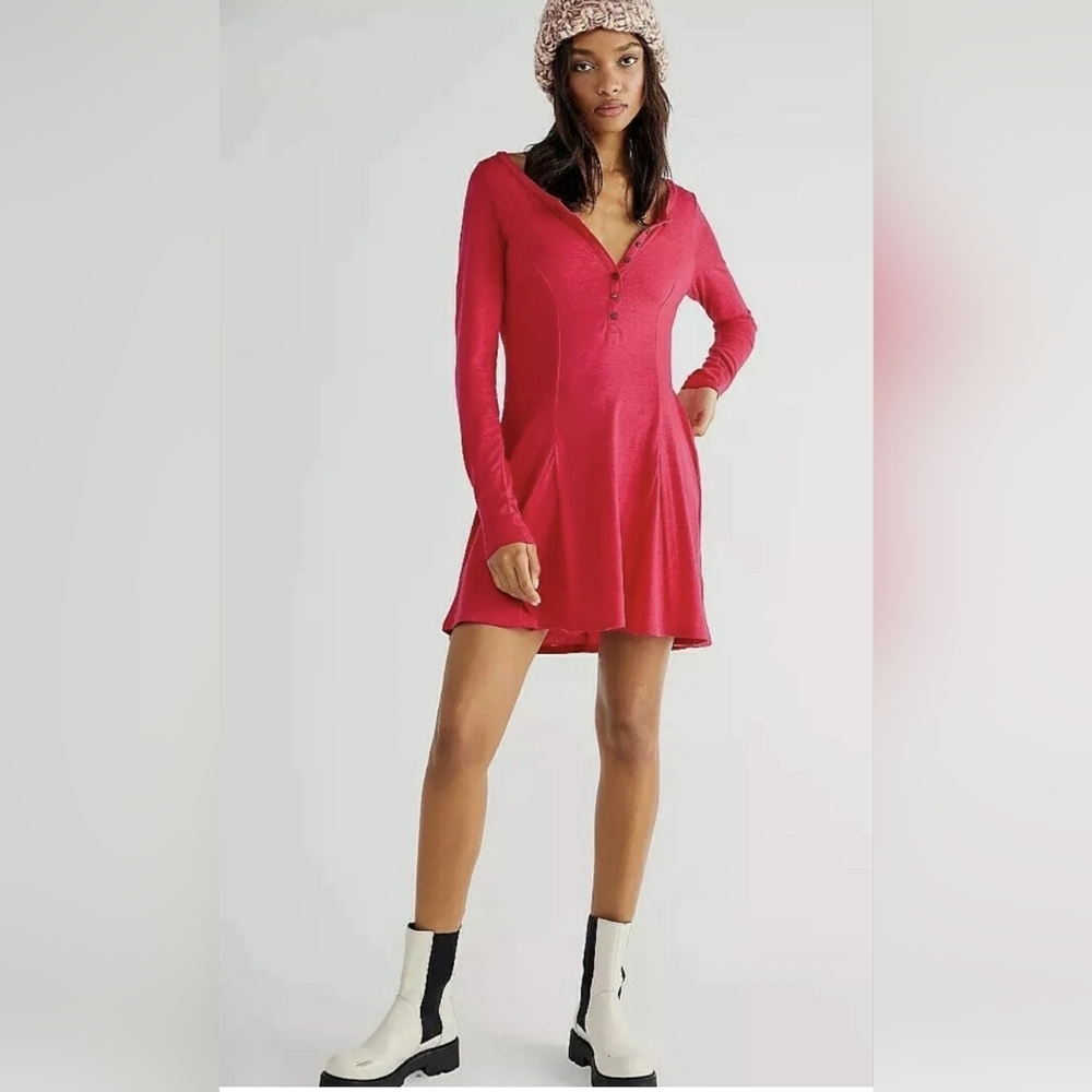 Miles of Mini Henley Dress from the FP Beach collection by Free People Size XS